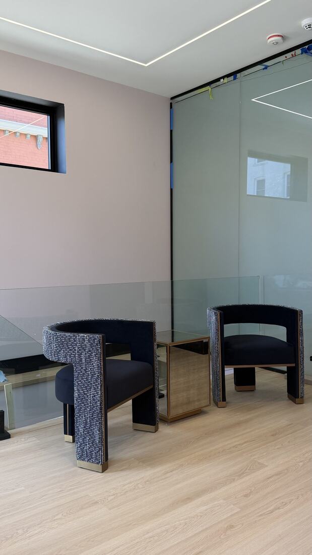 Inside the Mirror clinic — waiting area, Milton